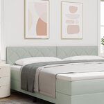 Tête de lit vidaXL Design en Blocs de Diamant Gris Clair 200 cm en Velours