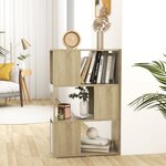 vidaXL Bibliothèque/Séparateur de pièce Chêne Sonoma 60x24x94 cm