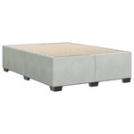 vidaXL Cadre de lit Gris clair 140x190 cm Velours
