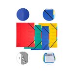 Trieur Agrafé Avec Élastiques 7 Compartiments - Couleurs Assorties - X 12 - Exacompta