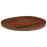 vidaXL Dessus de table Ø 80x2 5 cm rond bois massif de récupération