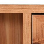 vidaXL Armoire à miroir de salle de bain Chêne 66x17x63 cm MDF