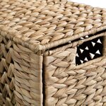 vidaXL Unité de rangement avec 5 paniers 25 5x37x100 cm Jacinthe d'eau