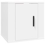 vidaXL Ensemble de meubles TV 4 Pièces Blanc Bois d'ingénierie