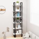 vidaXL Étagère de rangement Blanc 60x30x210 cm Bois d'ingénierie