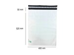 10 Enveloppes plastique opaques ECO 60 microns N°5 - 400x520mm