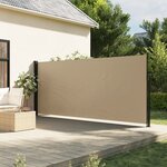 vidaXL Auvent latéral rétractable beige 160x300 cm