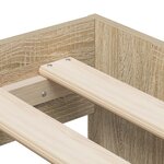 vidaXL Cadre de lit de rangement Chêne Sonoma 80x200 cm