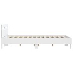 vidaXL Cadre de lit sans matelas blanc 140x200 cm