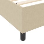 Lit box spring vidaXL Vert clair Gris 120x200 cm Tissu en velours côtelé