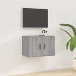 vidaXL Meuble TV mural Sonoma gris 57x34 5x40 cm