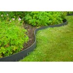 Nature Bordure de jardin 0 12x12 m 5 mm noir