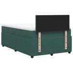 vidaXL Sommier à lattes de lit avec matelas vert foncé 120x190 cm
