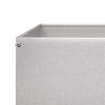 vidaXL Lit surélevé de jardin 100x100x33 5 cm acier inoxydable