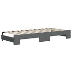 vidaXL Lit de jour avec gigogne et tiroirs sans matelas 90x200 cm