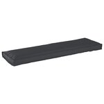 Coussin d'extérieur vidaXL Noir Polyester Unique Coussin de chaise