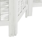 vidaXL Cloison de séparation 4 panneaux blanc bois de paulownia massif