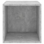 vidaXL Armoires murales 2 Pièces Gris béton 37x37x37 cm Bois d’ingénierie