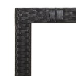 vidaXL Ensemble de bistro de jardin 5 Pièces coussins noir poly rotin