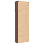 vidaXL Buffet haut chêne marron 80x42 5x249 cm bois d'ingénierie