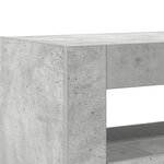 vidaXL Buffet Gris Béton Bois Reconstitué 116 x 30 x 75 cm Rectangulaire