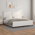 vidaXL Cadre de lit sans matelas blanc 160x200 cm similicuir