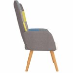 vidaXL Chaise de relaxation Patchwork Tissu