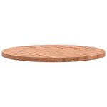 vidaXL Dessus de table Ø60x2 5 cm rond bois massif de hêtre