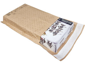 Lot de 50 Pochettes kraft brun  à bulles d'air papier-Soufflets 60 mm-250*350 mm-Lacouronne e.pack