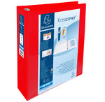 Classeur personnalisable Kreacover A4 Maxi 4 Ax Diam 60mm Dos 86 mm Rouge EXACOMPTA