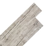 vidaXL Planches de plancher PVC autoadhésif 2 51 m² 2 mm Chêne délavé