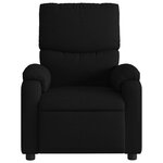 vidaXL Fauteuil de massage inclinable électrique Noir Tissu