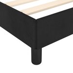vidaXL Cadre de lit avec tête de lit Noir 90x190 cm Velours