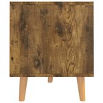 vidaXL Meuble TV chêne fumé 90x40x48 5 cm bois d'ingénierie