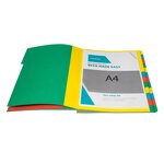 Trieur Harmonika® À Fenêtres Avec Élastiques Véritable Carte Lustrée 24 Compartiments - Couleurs Assorties - X 4 - Exacompta