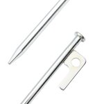 vidaXL Piquets de tente 24 Pièces 20 cm 9 mm acier galvanisé