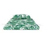 vidaXL Coussin tropical à motif de feuilles Motif de feuilles Polyester