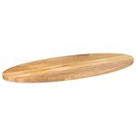 vidaXL Dessus de table 140x50x3 8 cm ovale bois massif de manguier