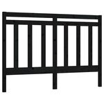vidaXL Tête de lit Noir 156x4x100 cm Bois massif de pin
