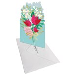 Carte Fête Des Mères - Bouquet De Fleurs - Draeger paris