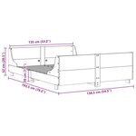 vidaXL Cadre de lit sans matelas 135x190 cm bois de pin massif