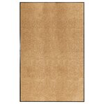 vidaXL Paillasson lavable Crème 120x180 cm