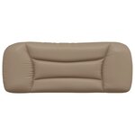 vidaXL Coussin de tête de lit cappuccino 100 cm similicuir