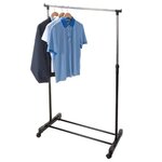 Storage solutions Penderie réglable sur roulettes 80x42x(90-165) cm