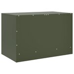 vidaXL Meubles TV 2 Pièces vert olive 67x39x44 cm acier