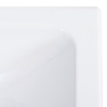vidaXL Lavabo 400x220x90 mm SMC Blanc