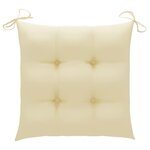 vidaXL Chaises de jardin avec coussins lot de 8 Bois d'acacia solide