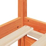 vidaXL Lit avec tiroirs/matelas cire marron 100x200 cm bois massif pin
