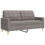 vidaXL Ensemble de canapés 4 Pièces repose-pied et coussins décoratifs