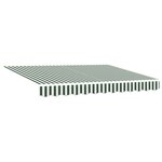 vidaXL Store rétractable automatique vert et blanc 300x250 cm